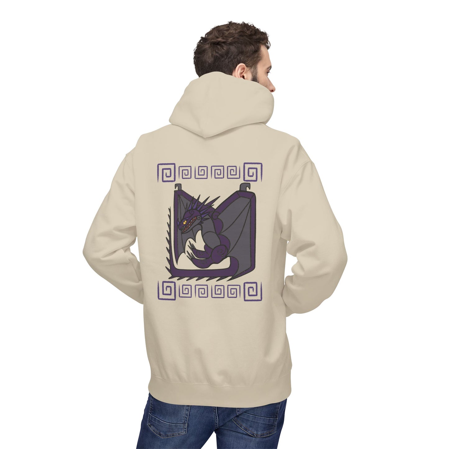 The Skrill Purple Spiral HTTYD Inspired Hoodie Midweight Sweatshirt