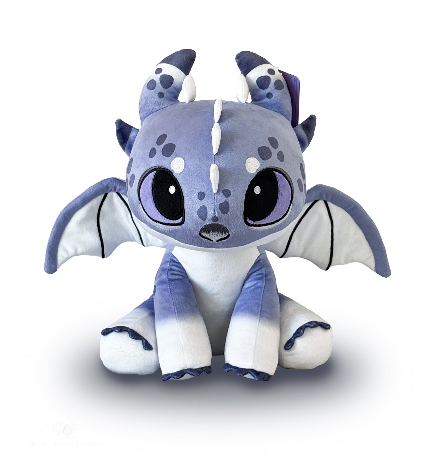 Frostbite the Snow Strike Dragon - 12 Inch Soft Snow Leopard Dragon Huggable Plushie PREORDER