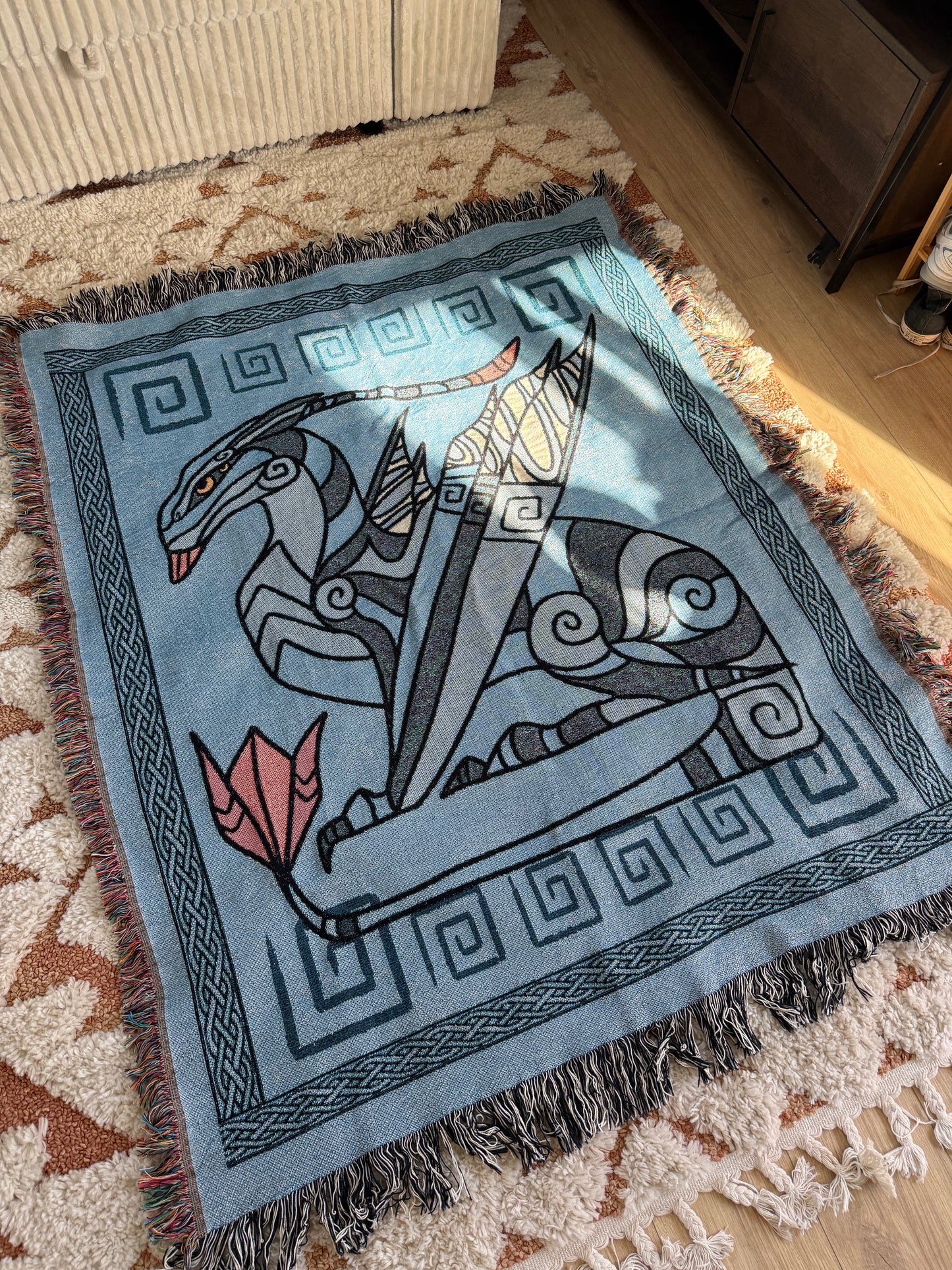 Mountain Banshee Ikran Dragon Avatar Inspired Stylized 50x60 High Quality Woven Blanket