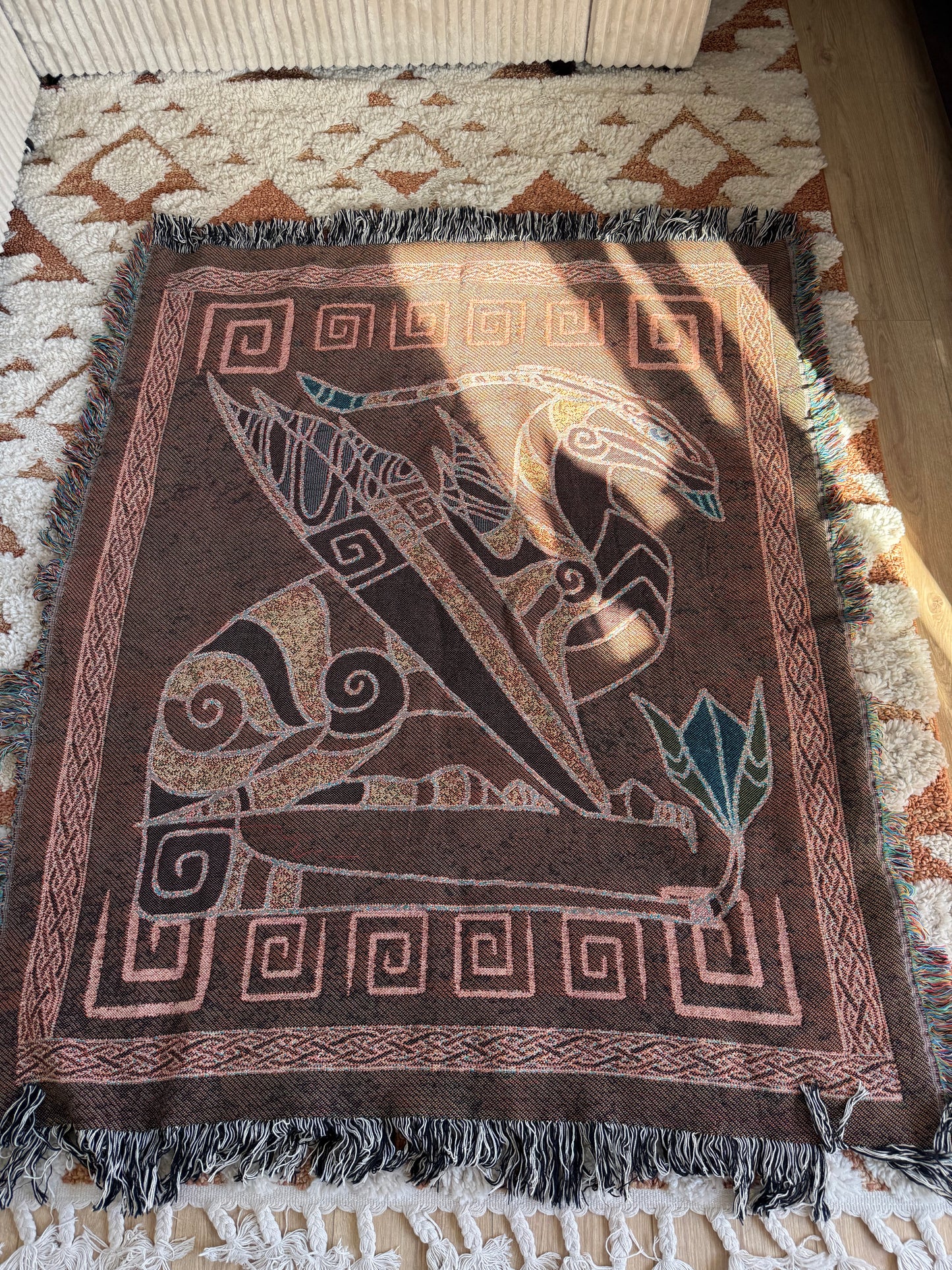 Mountain Banshee Ikran Dragon Avatar Inspired Stylized 50x60 High Quality Woven Blanket