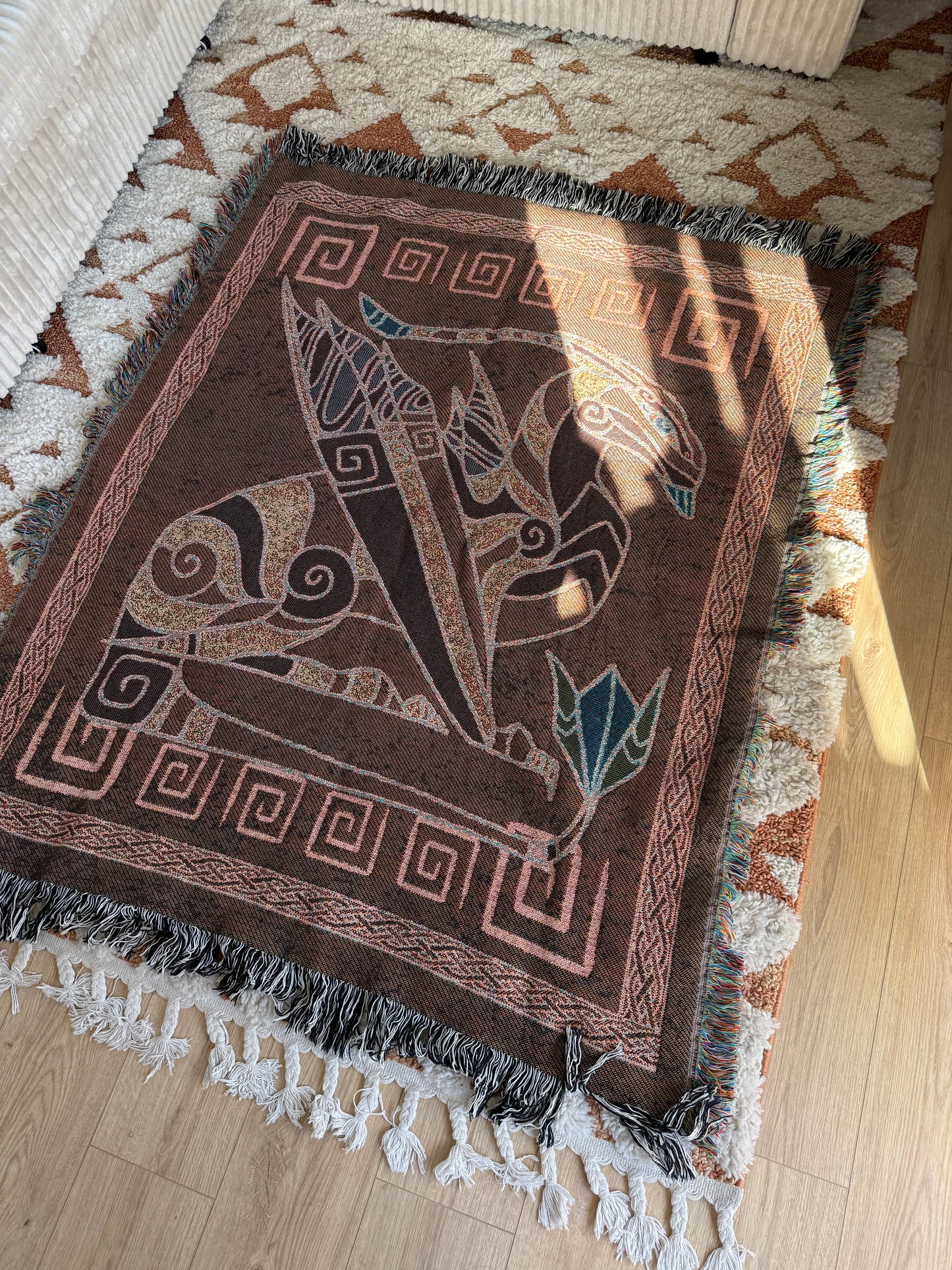 Mountain Banshee Ikran Dragon Avatar Inspired Stylized 50x60 High Quality Woven Blanket
